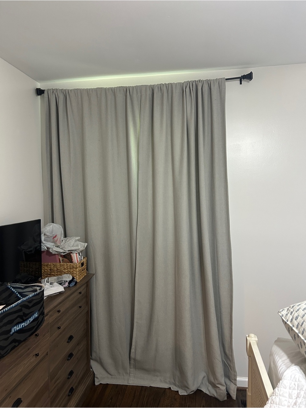 Threshold Gray Curtain Panels - 4 Panels